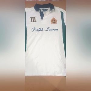 Polo Ralph Lauren Mens Custom Fit Club Crest Rugby Polo Shirt Size XL